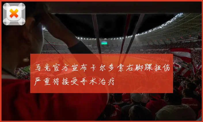 马竞官方宣布卡尔多索右脚踝扭伤严重将接受手术治疗